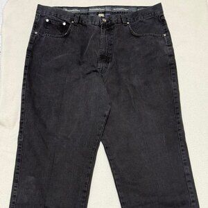Ermenegildo Zegna Men's Jeans Straight Leg Denim Pants - Black - Size 44" x 30"